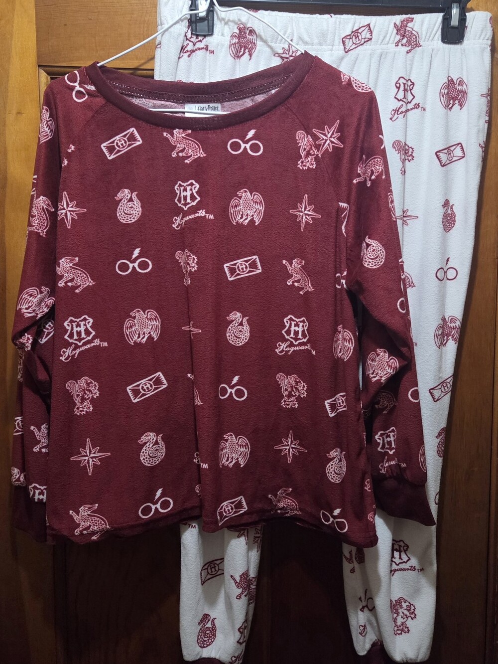 Harry Potter Two-Piece Fleece Pajama Set Large (12-14)